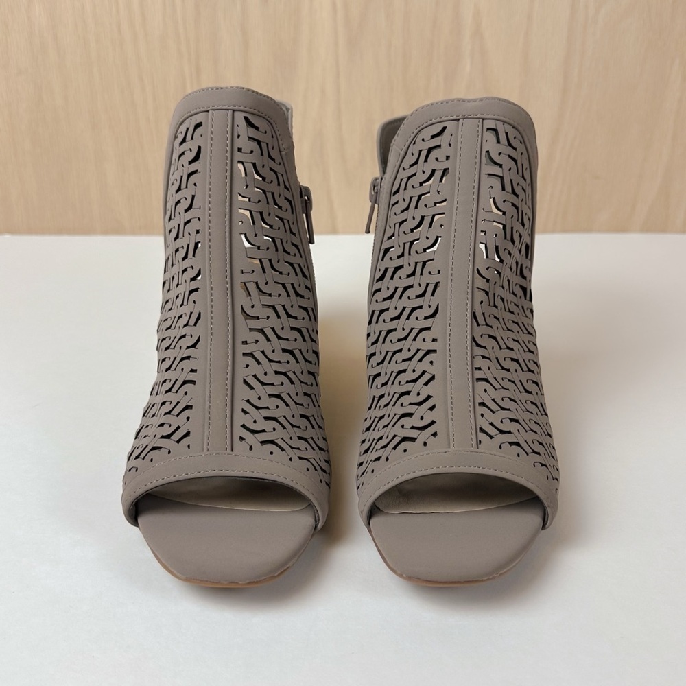 C Comfort EST. 1946 Taupe Gray Slingback Block Heel Sandal Booties - Picture 7 of 10